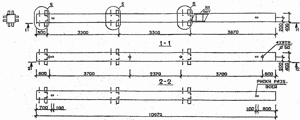 Колонна 2КБ 33.110-5 Серия 1.020.1-2с/89